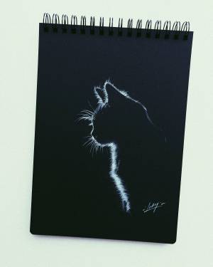 Раскраска с черными листами и ручками #9 #484936