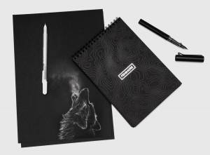 Раскраска с черными листами и ручками #20 #484947