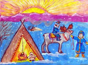 Раскраска саамы для детей #1 #484990