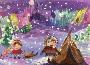 Раскраска саамы для детей #7 #484996