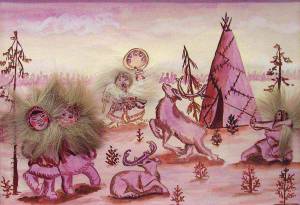 Раскраска саамы для детей #38 #485027