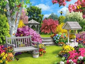 Раскраска сад для детей #28 #485279