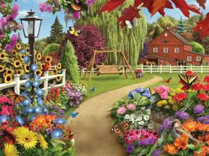 Раскраска сад для детей #29 #485280
