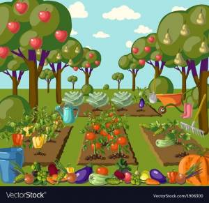 Раскраска сад для детей #34 #485285