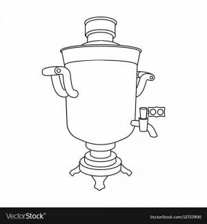 Раскраска самовар для детей 3 4 лет #16 #485906