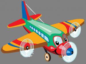 Раскраска самолет для детей 2 3 лет #24 #486096