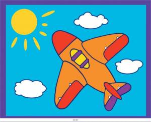 Раскраска самолет для детей 4 5 лет #11 #486121