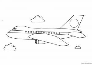 Раскраска самолет для детей 7 лет #6 #486184