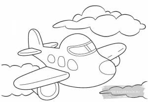 Раскраска самолет для детей 7 лет #18 #486196