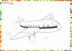 Раскраска самолет для детей 7 лет #19 #486197