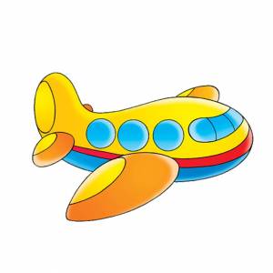 Раскраска самолет для малышей #16 #486231