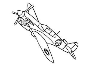 Раскраска самолет для мальчиков военный #31 #486272