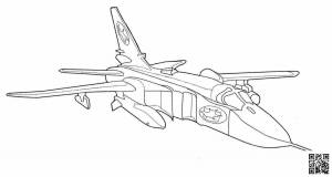 Раскраска самолет для мальчиков военный #32 #486273