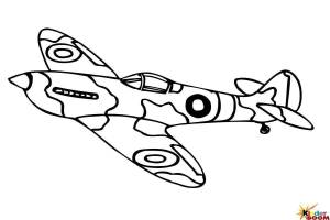 Раскраска самолет для мальчиков военный #36 #486277