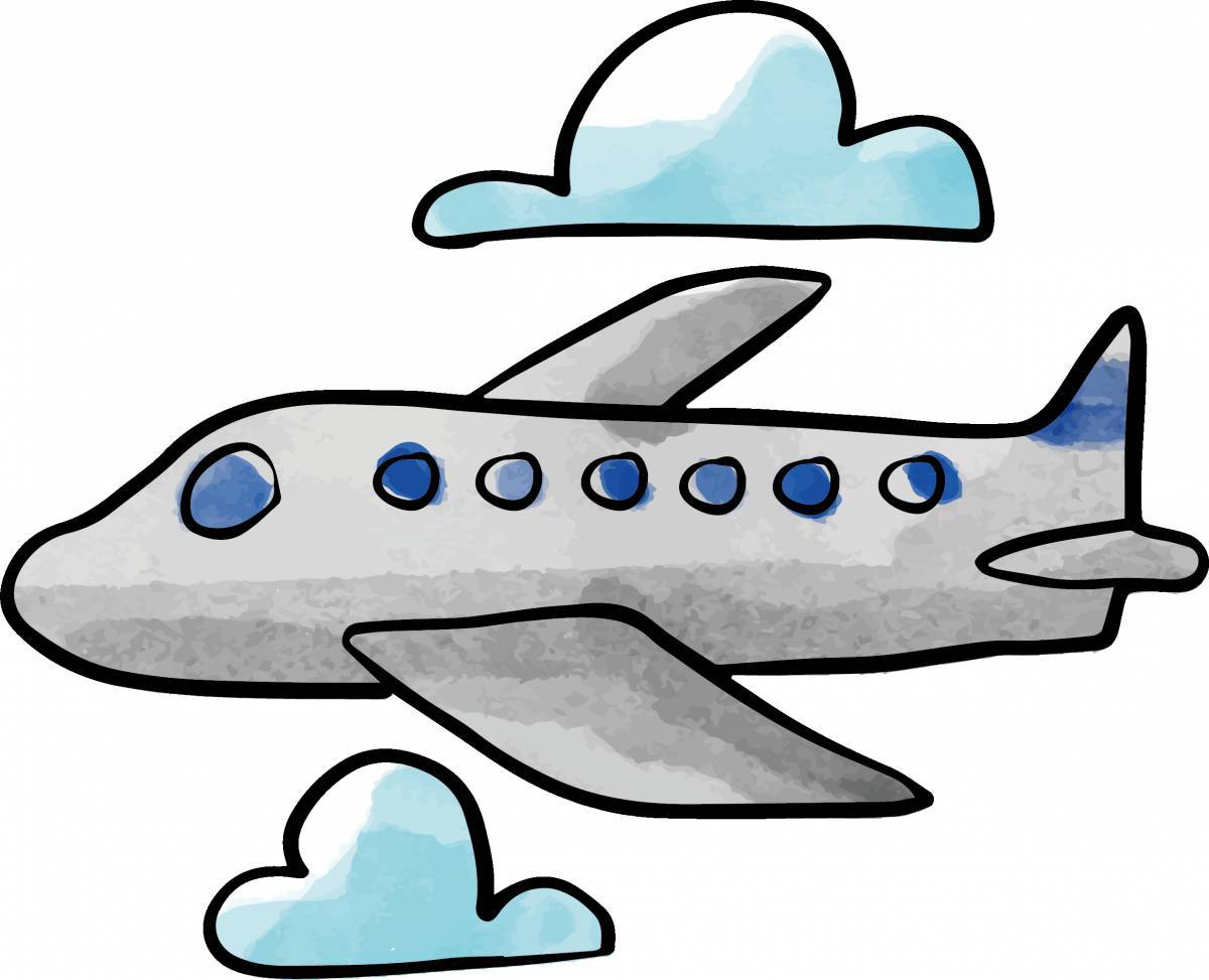 Самолет рисунок #4