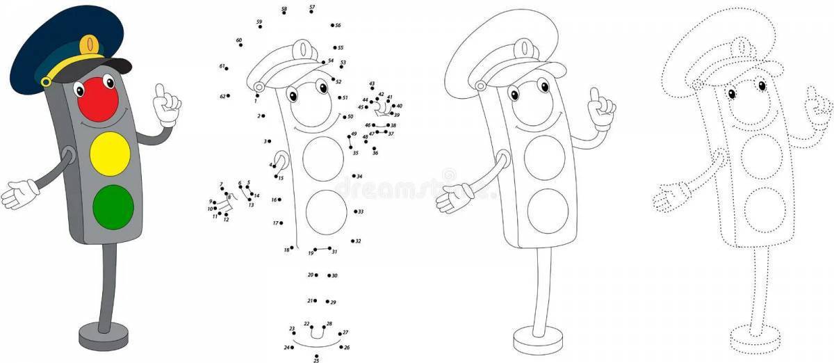 Рисунок светофора для детей 2 класс