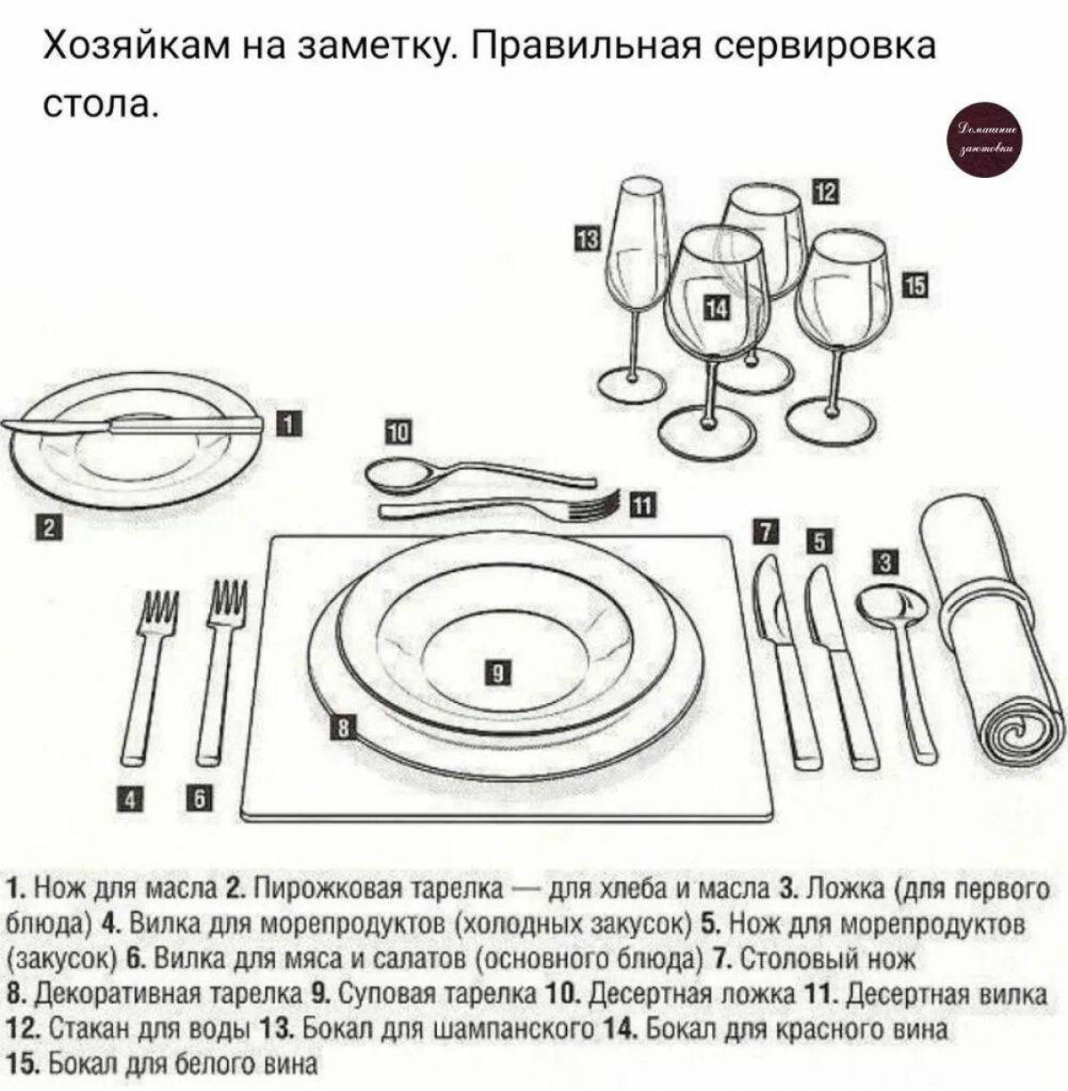 Картинки Сервировка стола для детей (37 шт.) - #13768