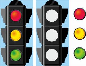 Раскраска светофора для детей дошкольного возраста #15 #488463