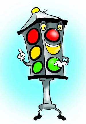 Раскраска светофора для детей дошкольного возраста #17 #488465