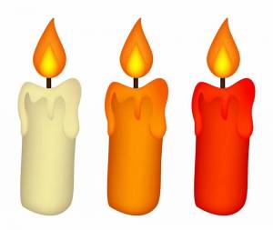 Раскраска свеча для детей #3 #488520