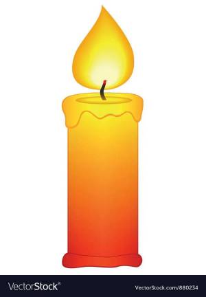Раскраска свеча для детей #8 #488525