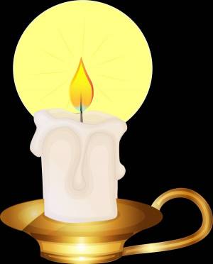 Раскраска свеча для детей #11 #488528
