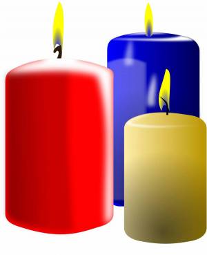 Раскраска свеча для детей #16 #488533