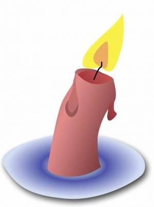 Раскраска свеча для детей #26 #488543