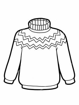 Раскраска свитер для детей 4 5 лет #1 #488799