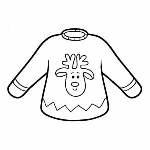 Раскраска свитер для детей 4 5 лет #5 #488803