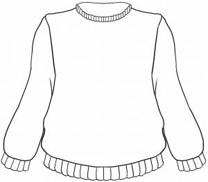 Раскраска свитер для детей 4 5 лет #9 #488807