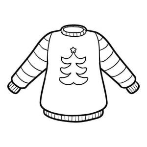 Раскраска свитер для детей 4 5 лет #12 #488810