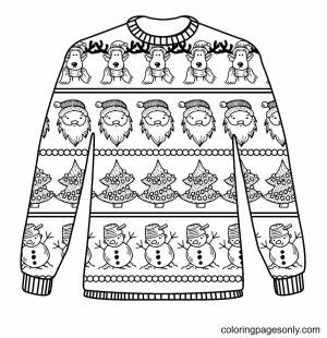 Раскраска свитер для детей 4 5 лет #14 #488812