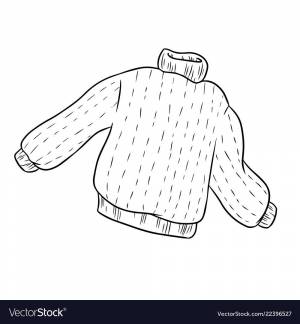 Раскраска свитер для детей 4 5 лет #16 #488814