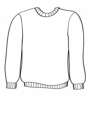 Раскраска свитер для детей 4 5 лет #17 #488815