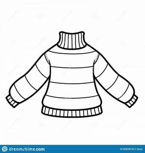Раскраска свитер для детей 4 5 лет #23 #488821