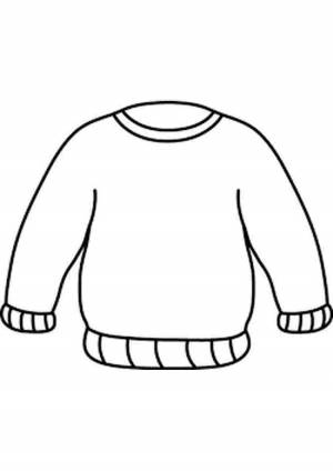 Раскраска свитер для детей 4 5 лет #30 #488828