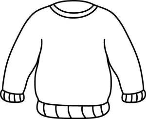 Раскраска свитер для детей 4 5 лет #31 #488829