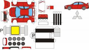 Раскраска сделать из бумаги машины #1 #489108
