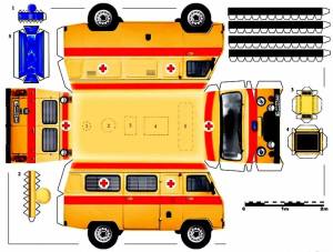 Раскраска сделать из бумаги машины #4 #489111