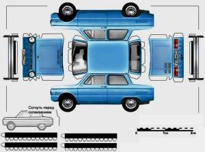 Раскраска сделать из бумаги машины #18 #489125