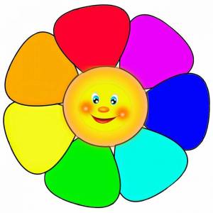 Раскраска семицветик для детей #4 #489978