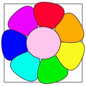 Раскраска семицветик для детей #16 #489990