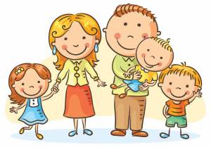 Раскраска семья для детей 3 4 лет #5 #490126