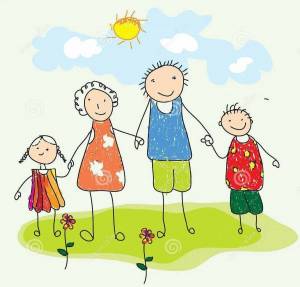 Раскраска семья для детей 3 4 лет #16 #490137