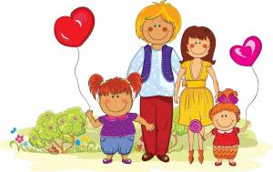 Раскраска семья для детей 3 4 лет #31 #490152