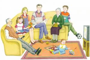 Раскраска семья для детей 6 7 лет #8 #490205