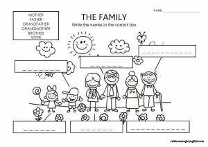 Раскраска семья на английском языке для детей #15 #490346