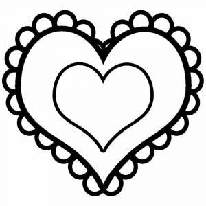 Раскраска сердечки для детей 4 5 лет #1 #490652