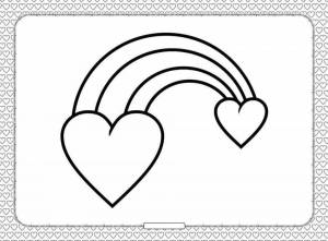 Раскраска сердечки для детей 4 5 лет #2 #490653